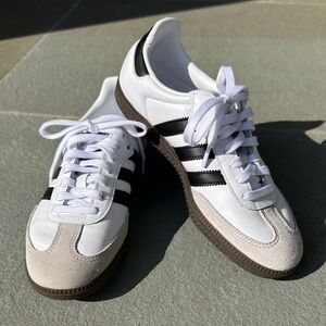Adidas White and Black Classic Trainers